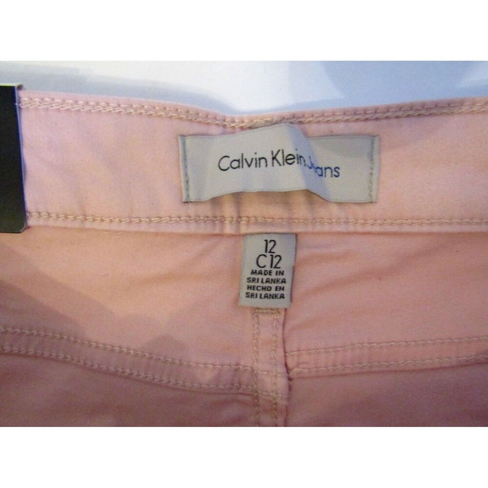 Calvin Klein Jeans Pink Ankle Skinny Jean Chintz Rose NWT Womens Size 12 - Picture 7 of 10